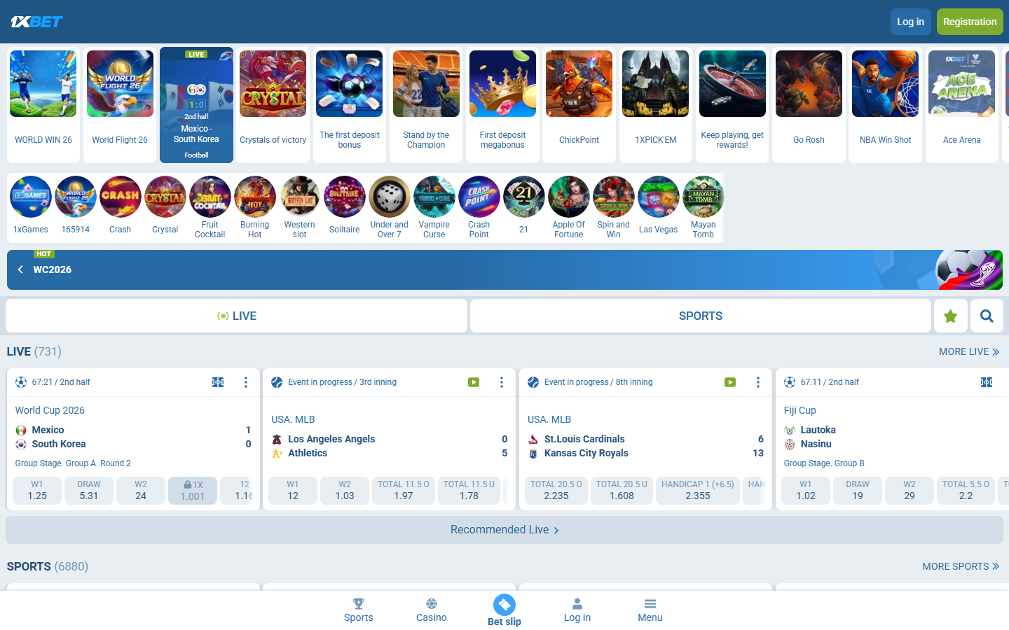 Zeus vs Hades at 1xBet screenshot